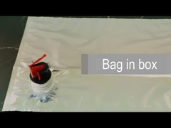 箱の包装のカスタマイズされたロゴの印刷物弁2L 3Lの液体の注入口のワイン袋